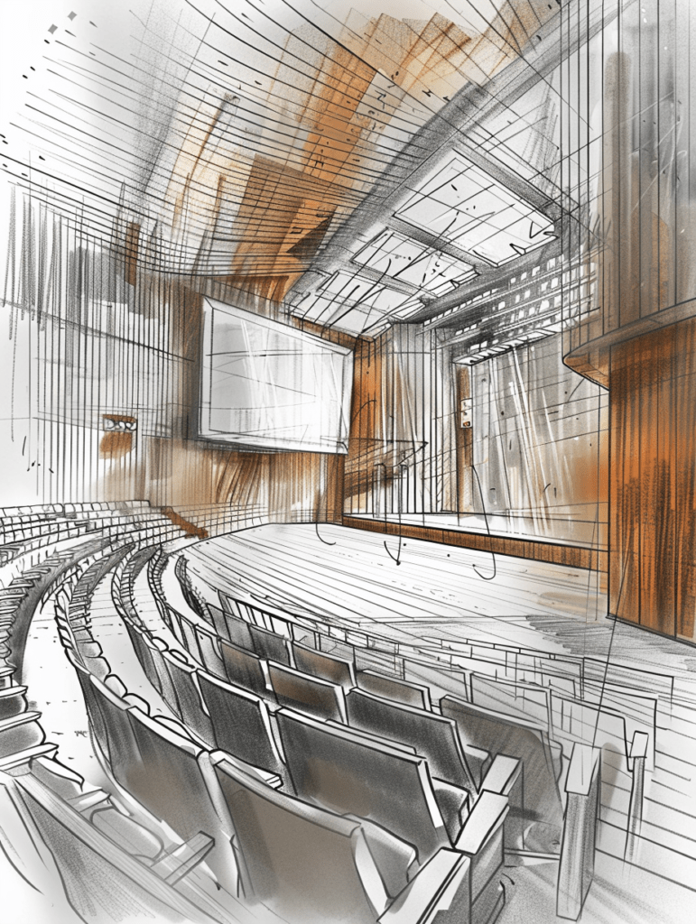 auditorium sketch