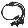 Male Stage Pin to Pintech 20A Female 36in Three-Fer (PlugsPlus)
